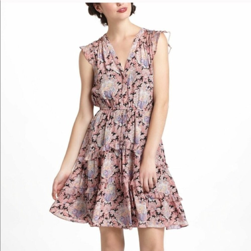 Anthropologie Lil Pastel Paisley Dress